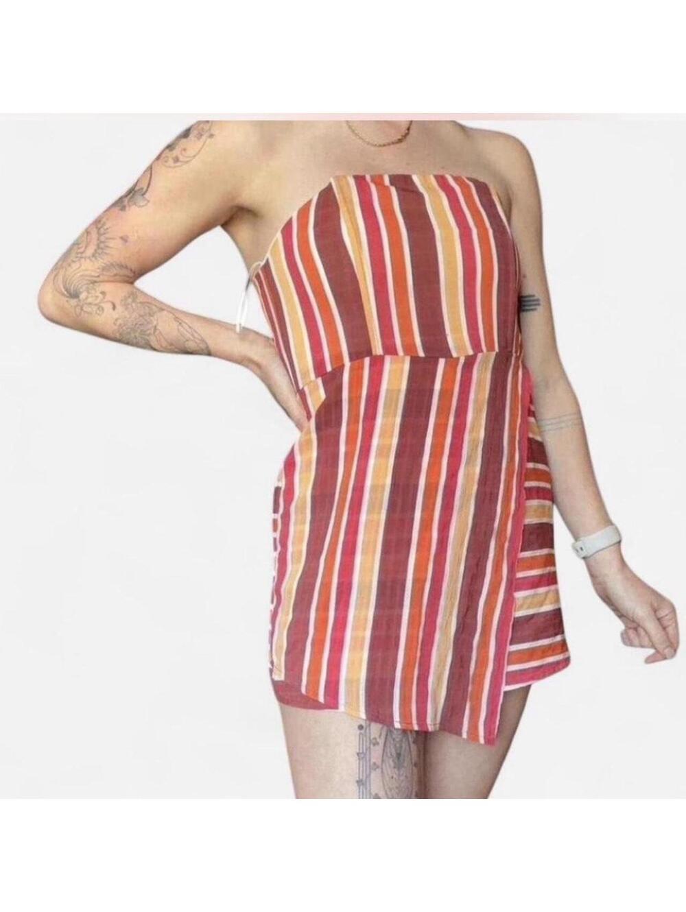 Women's Multi and Red Playsuit-romper